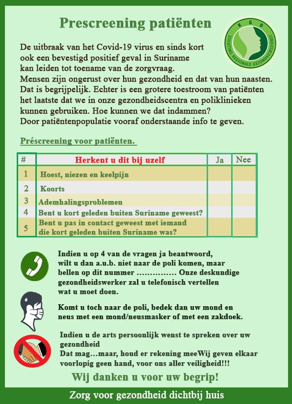 Covid-19 Prescreening